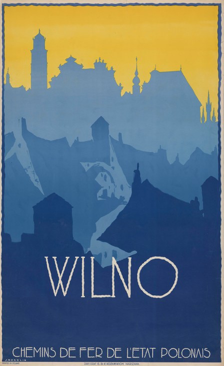 Vilnius tourism poster, designed by Stefan Norblin (1929)