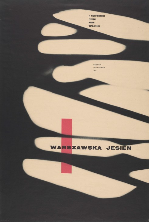 Poster for an international festival of contemporary music by Wojciech Zamecznik (1962)