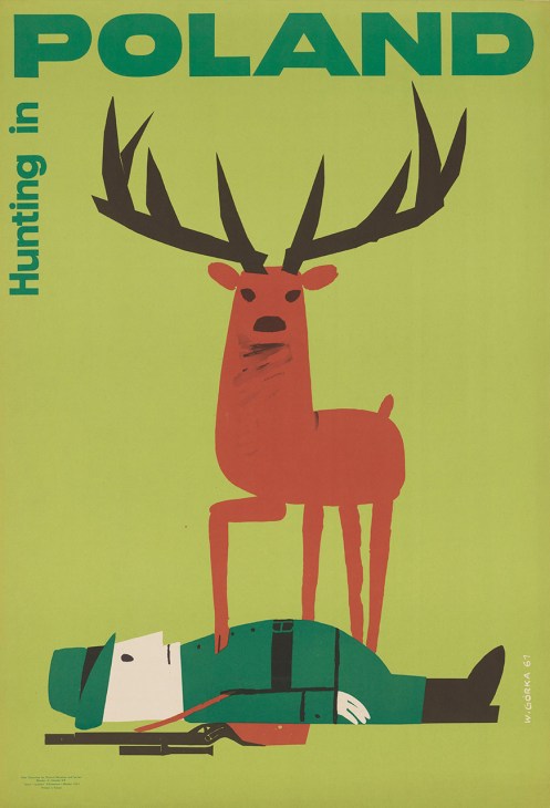 Anti-hunting poster, designed by Wiktor Gorka
