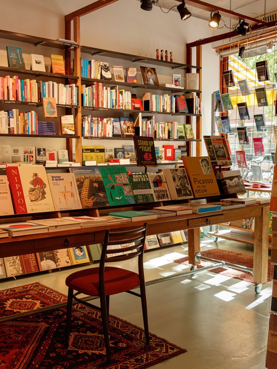 Inside De Boekhandel van Pampus book shop in Amsterdam