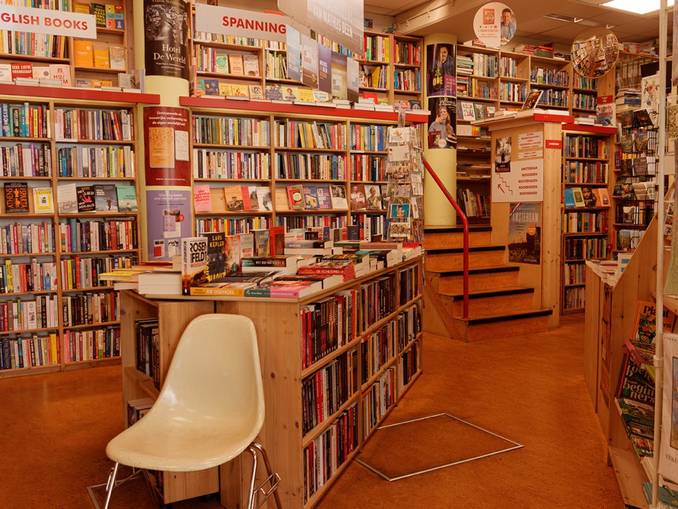 Inside Island Boekholt book shop in Amsterdam