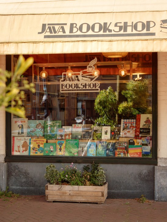 Exterior of Java Bookshop in Amsterdam