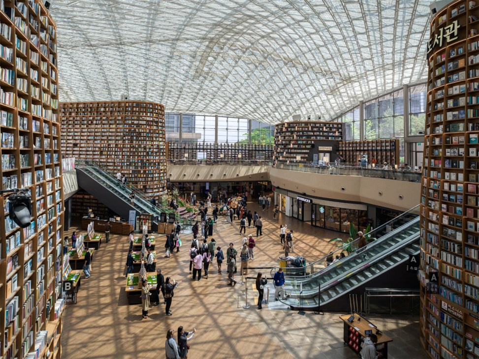 Seoul’s Starfield Library in the COEX Mall, South Korea