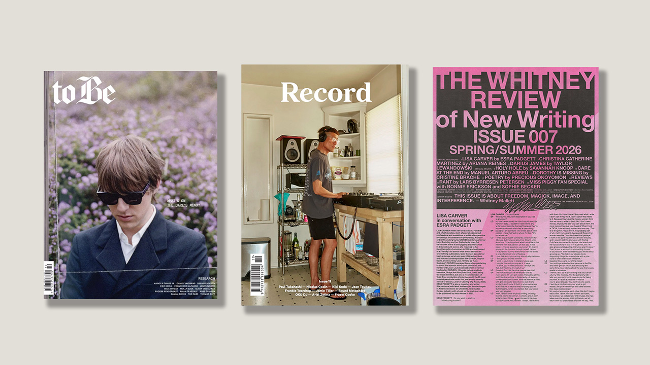 ‘The Whitney Review of New Writing’, ‘Record’ and ‘To Be’