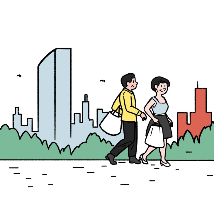 Illustration of Namba Parks Osaka