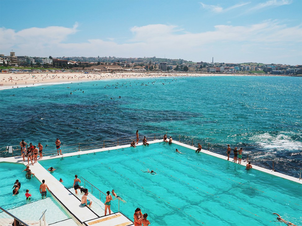 The iconic Icebergs Swimming Club at Bondi Beach, Sydney, Australia