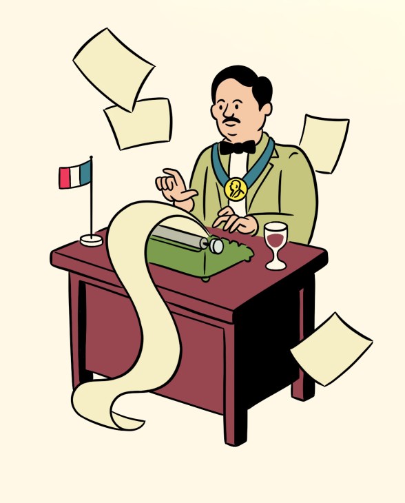 Illustration of Saint John Perse