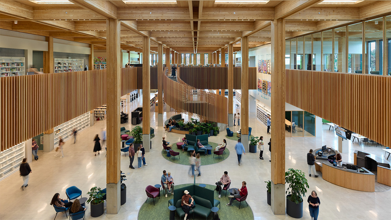 Designing a modern library that is relevant to people and place