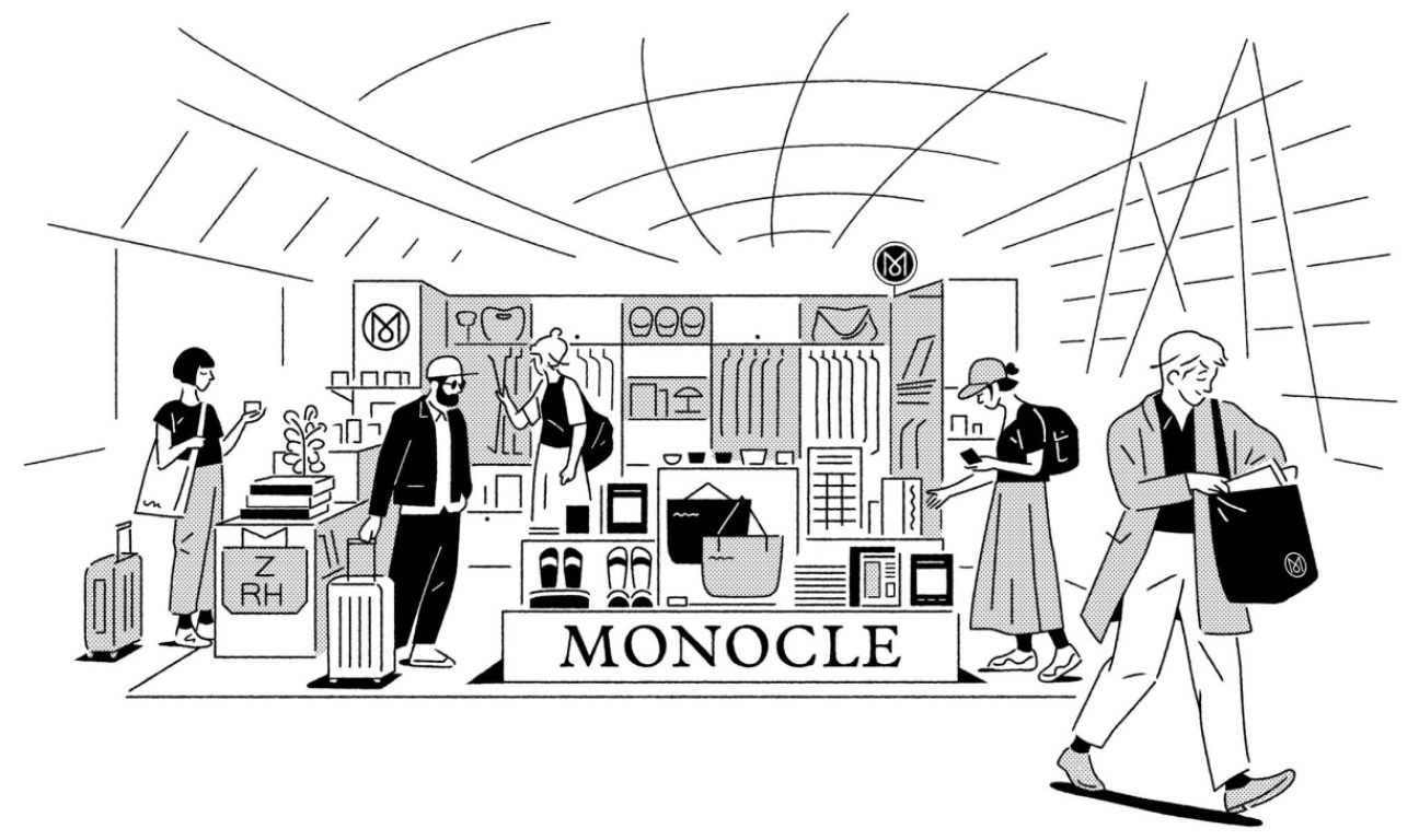 The Monocle shop in Zurich airport