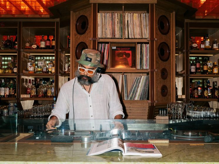 DJ at Monocle's party in Abu Dhabi