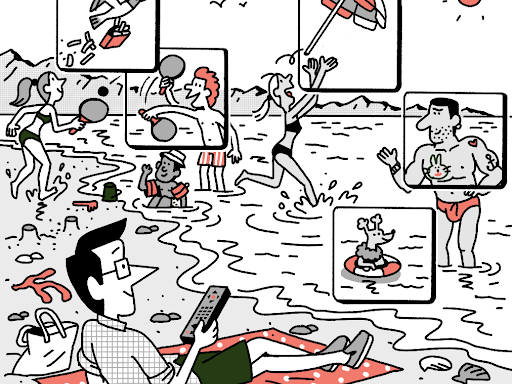 Screwing in the sand, ‘croquetas’ on the loose and other scenes from a Mediterranean beach
