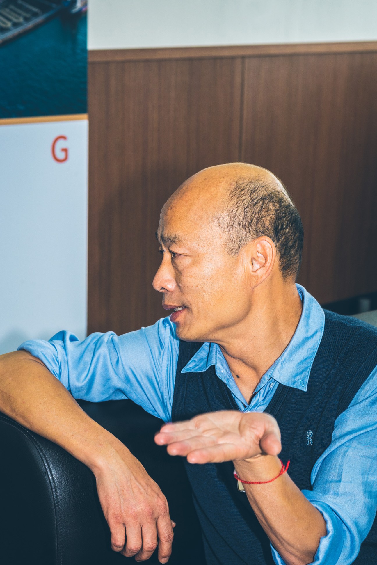 Han Kuo-yu, mayor of Kaohsiung, speaking during an interview.