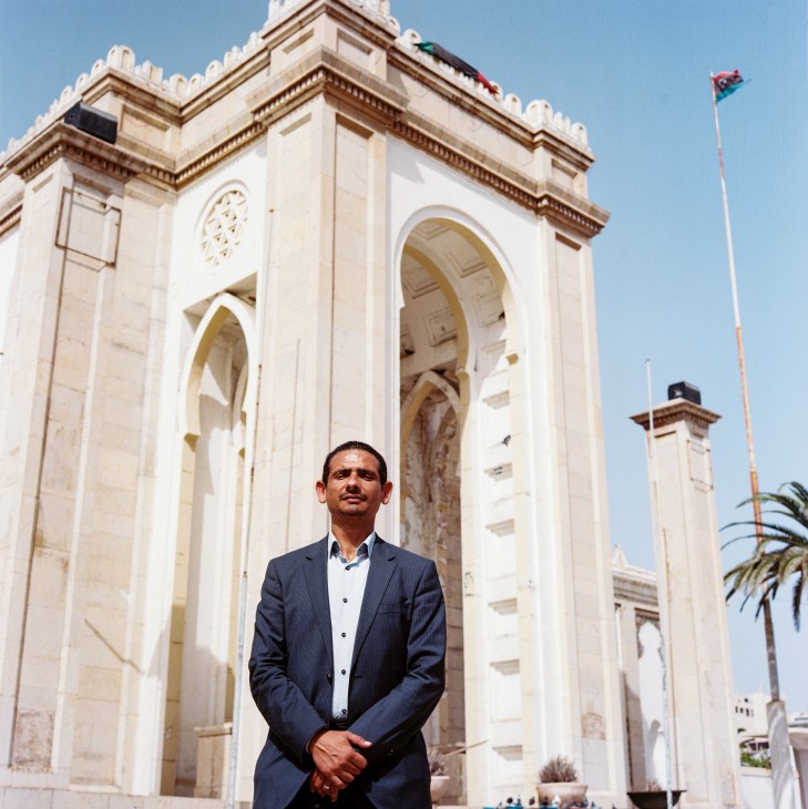 Portrait of architect Ghaleb Gheblawi, organiser of Libya Build 2021 exhibition