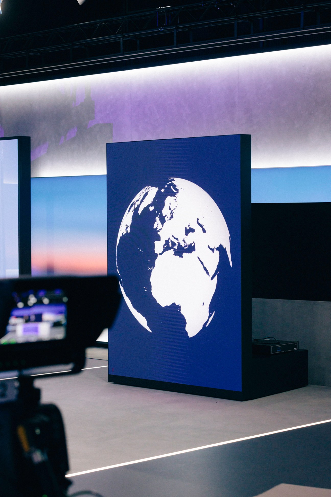 Detail of the 'Nachtjournal' set-up at RTL News in Köln