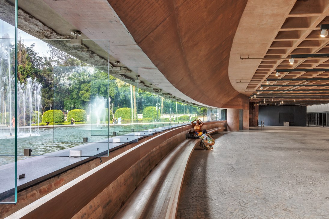 Ipiranga Museum in São Paulo showing the restored historic facade with modern architectural interventions