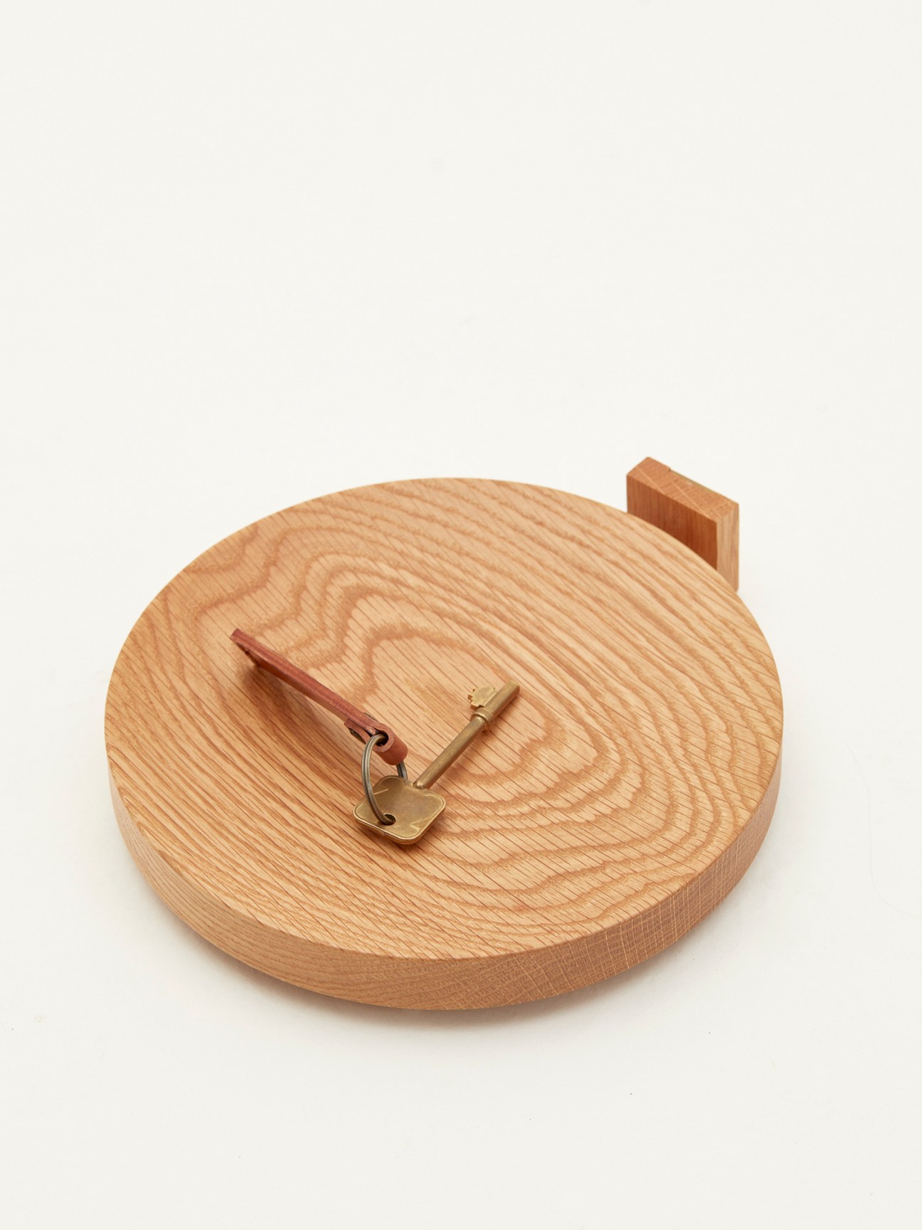 Monocle x Mad Lab oak key tray with brass details showing clean minimalist design