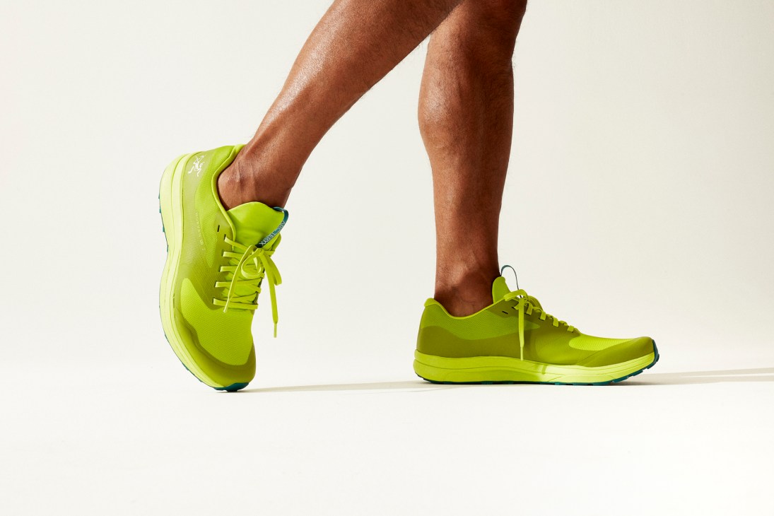 Norvan LD 2 trail running shoe by Arc'teryx in bright green colorway