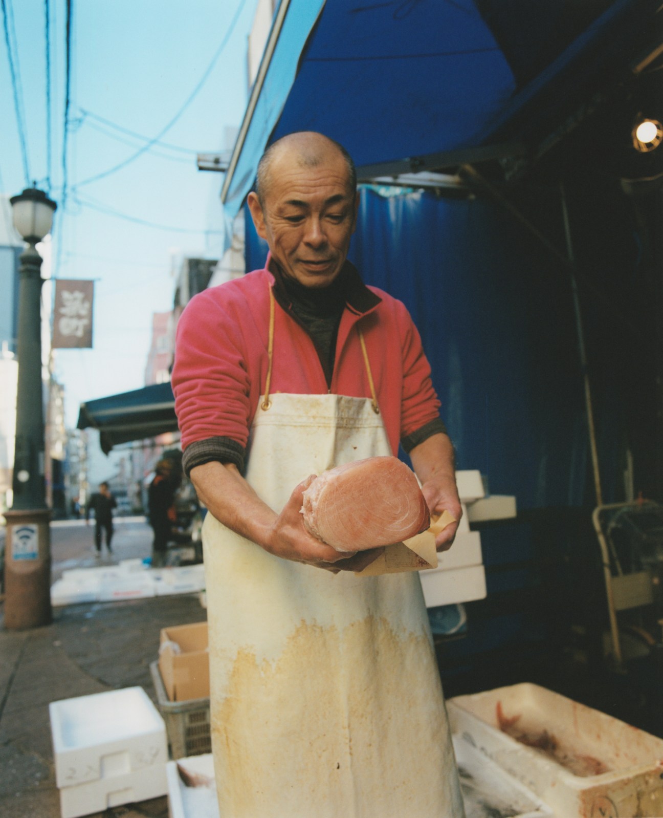 Fresh catch at a fishmonger’s