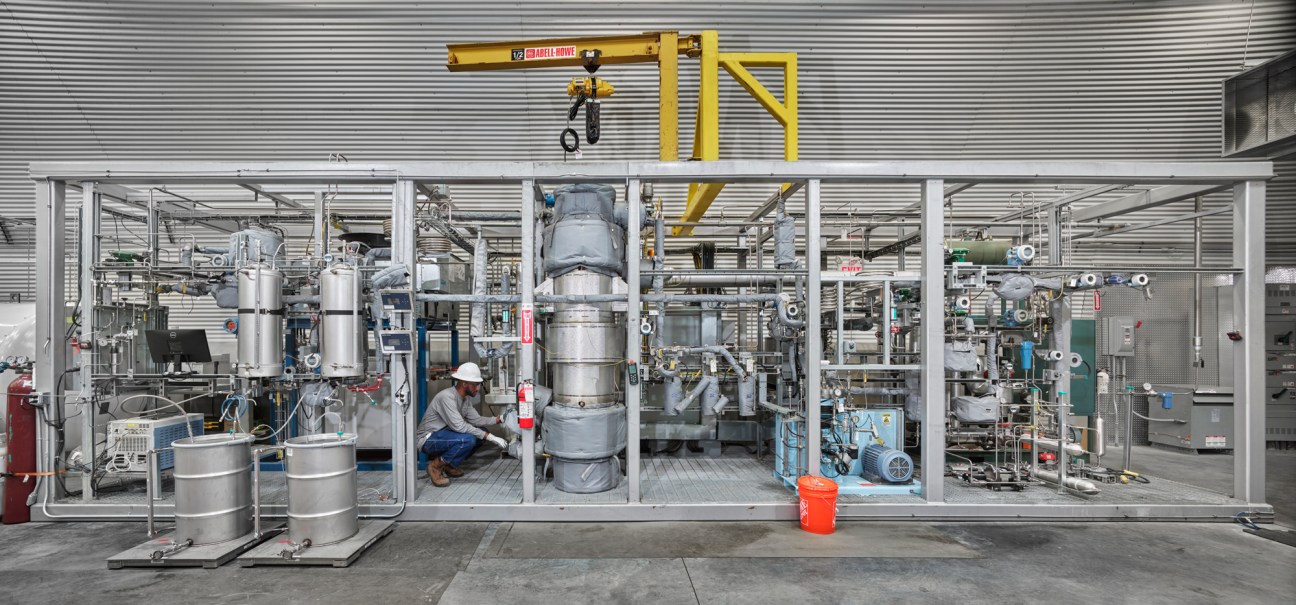 Air Company's proprietary Carbon Conversion Reactor in their Brooklyn facility