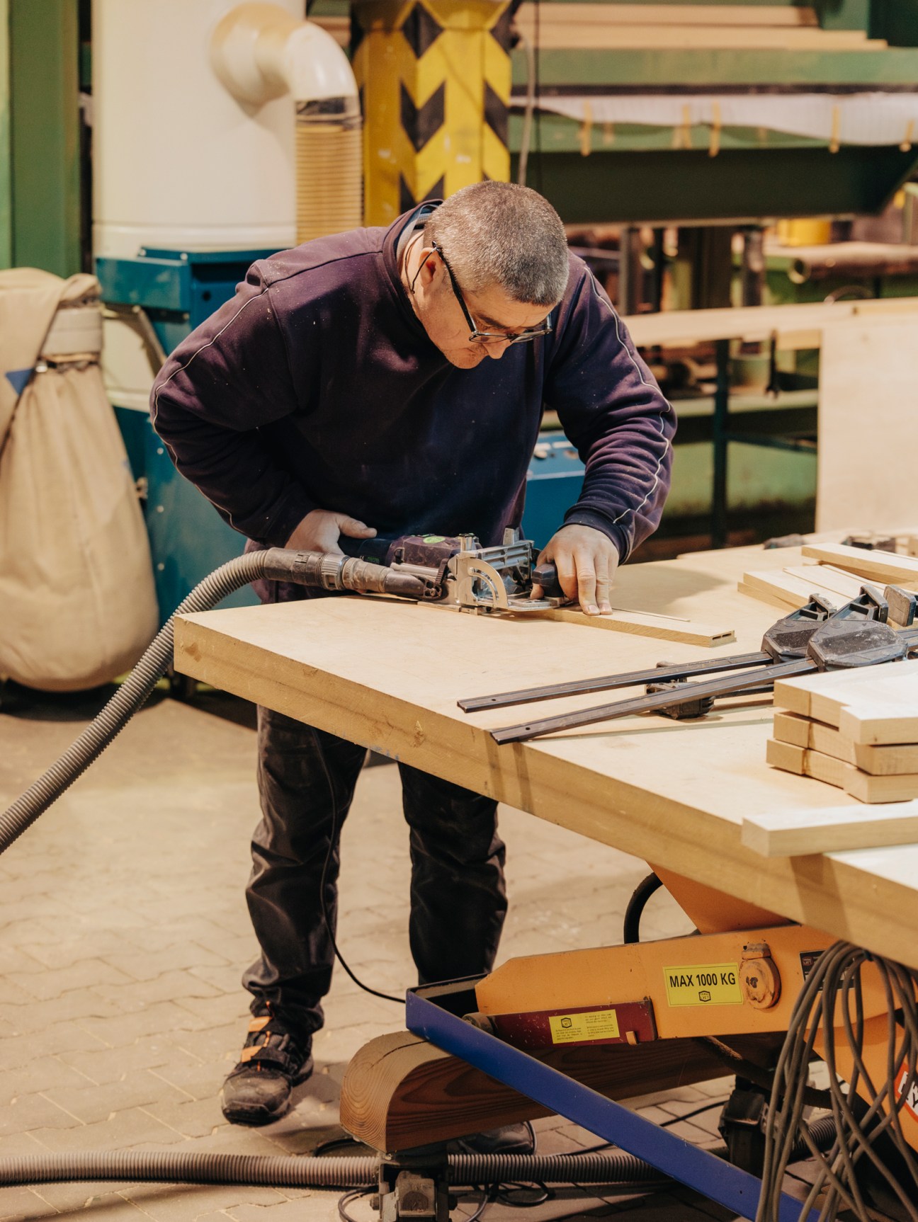 Small team of craftspeople at Raw workshop