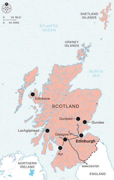 Map of Scotland