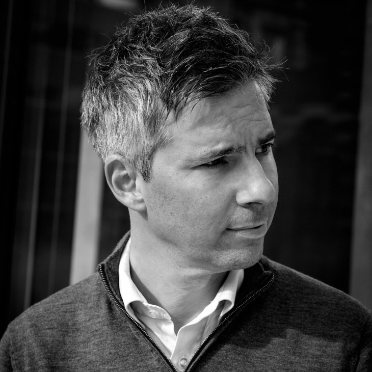 Portrait of epidemiologist Marcel Salathé at Campus Biotech in Geneva
