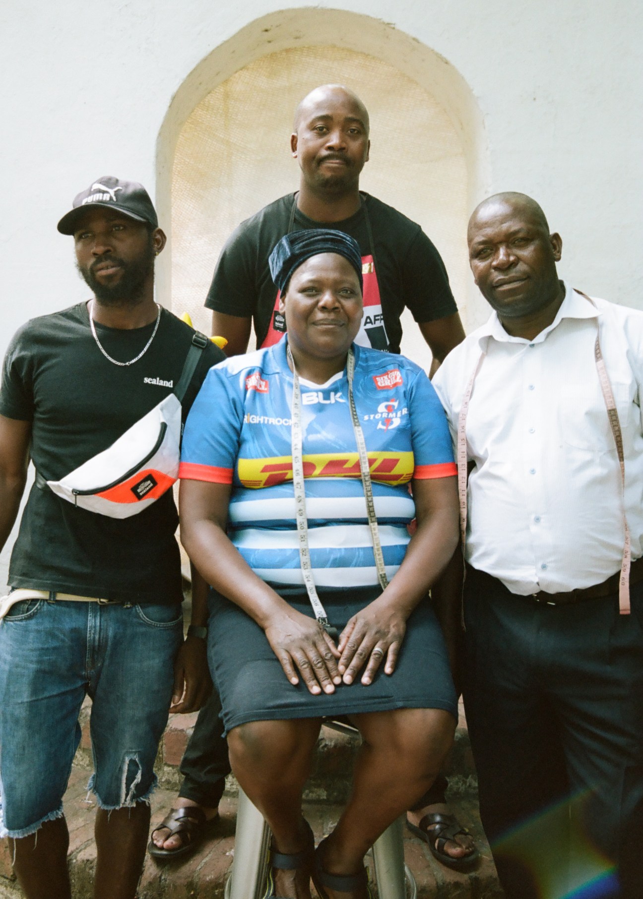 Workers at Sealand's Cape Town factory processing recycled sails into outdoor gear and accessories