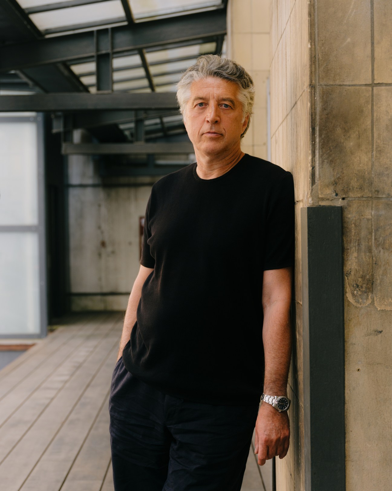 Andreas Murkudis, owner and buyer, photographed in his Berlin boutique