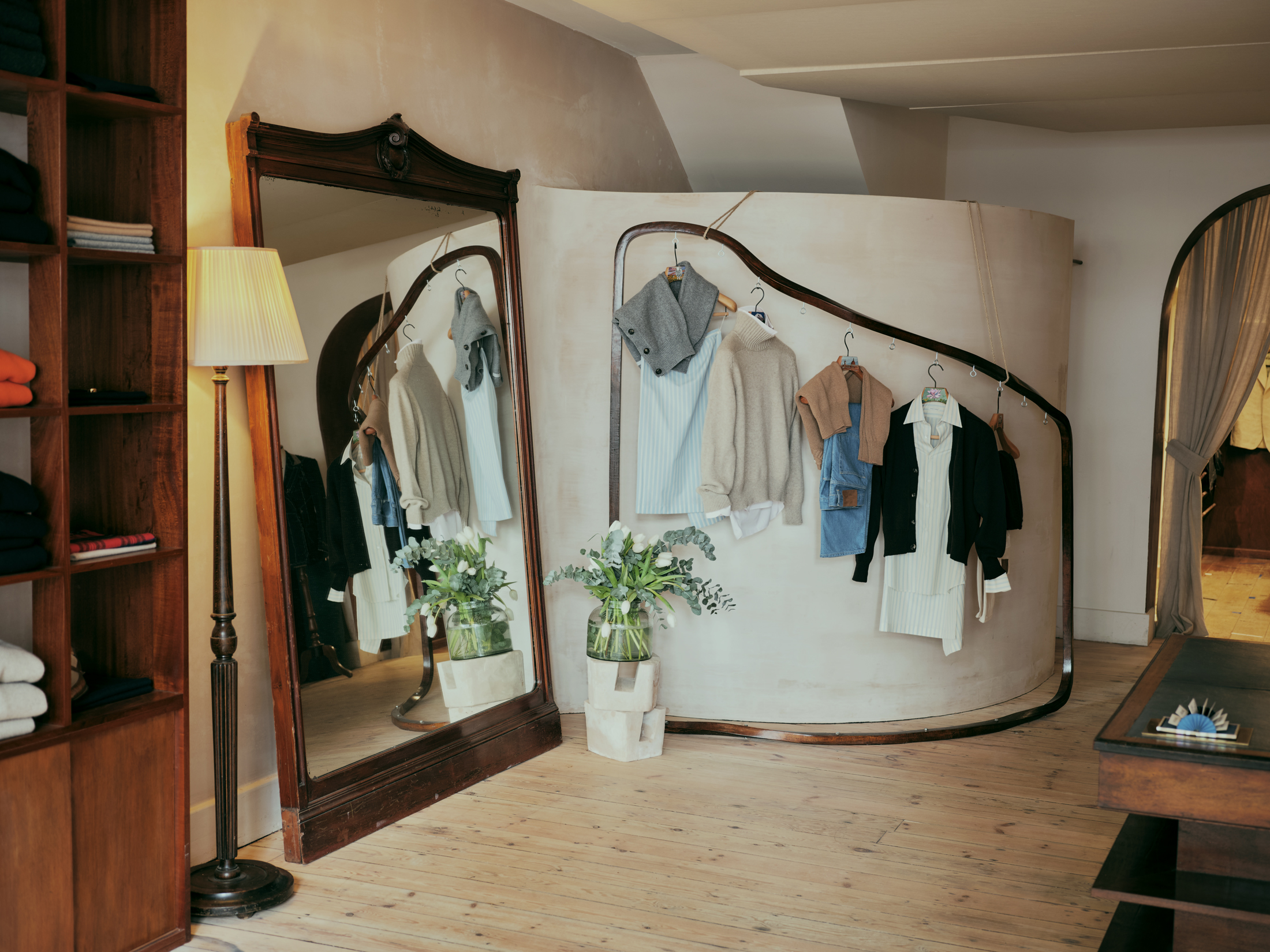 Dark wood details bring a touch of Florence to London