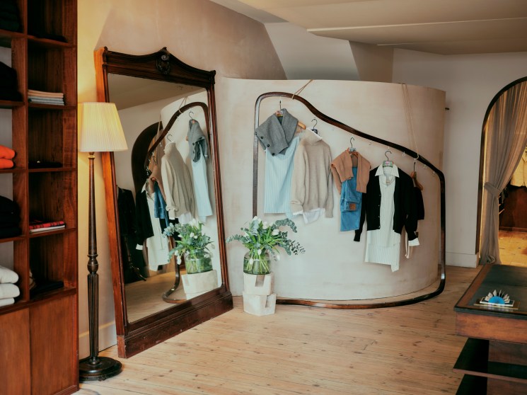 Dark wood details bring a touch of Florence to London