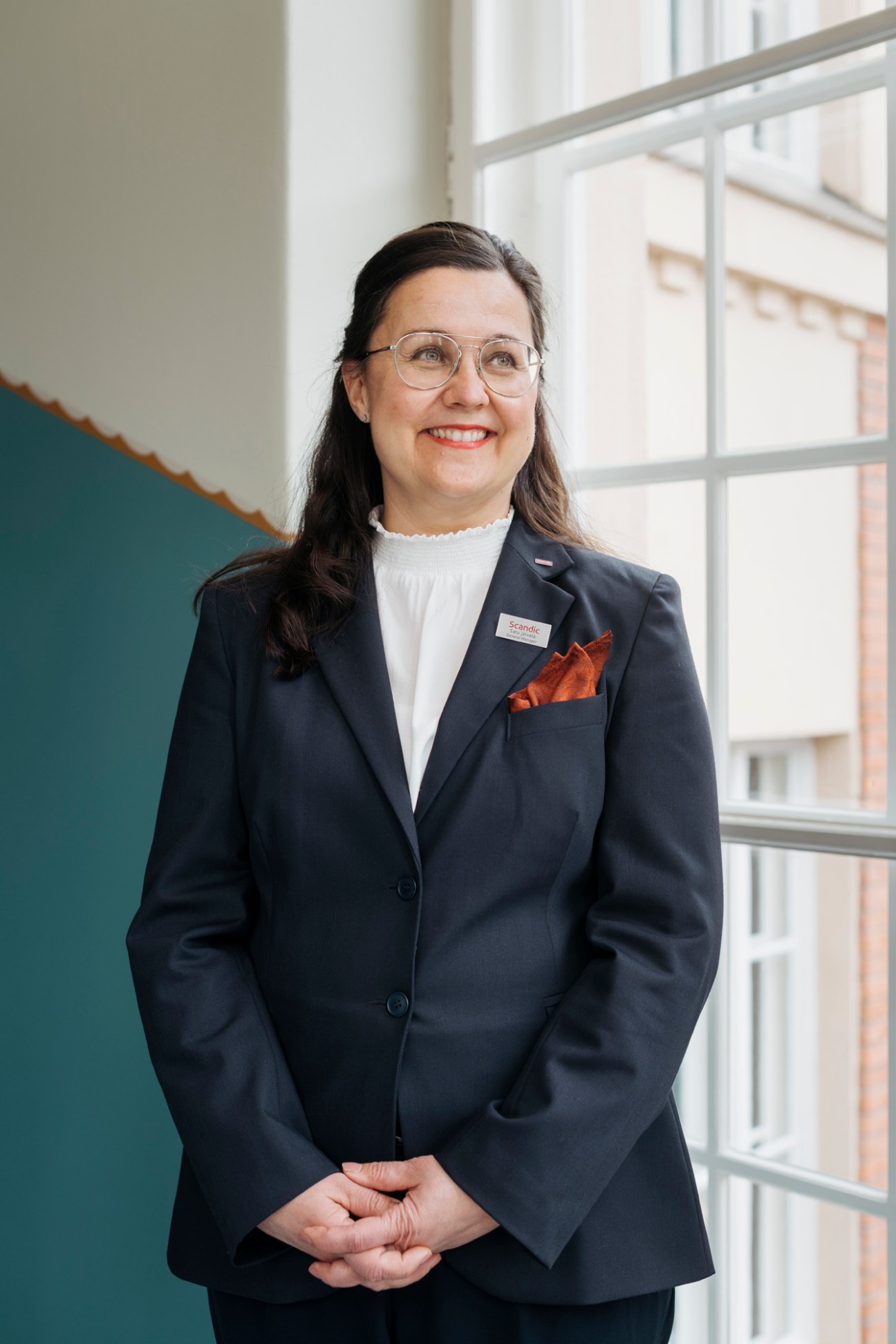 Portrait of Satu Järvelä, general manager of Scandic Grand Central hotel