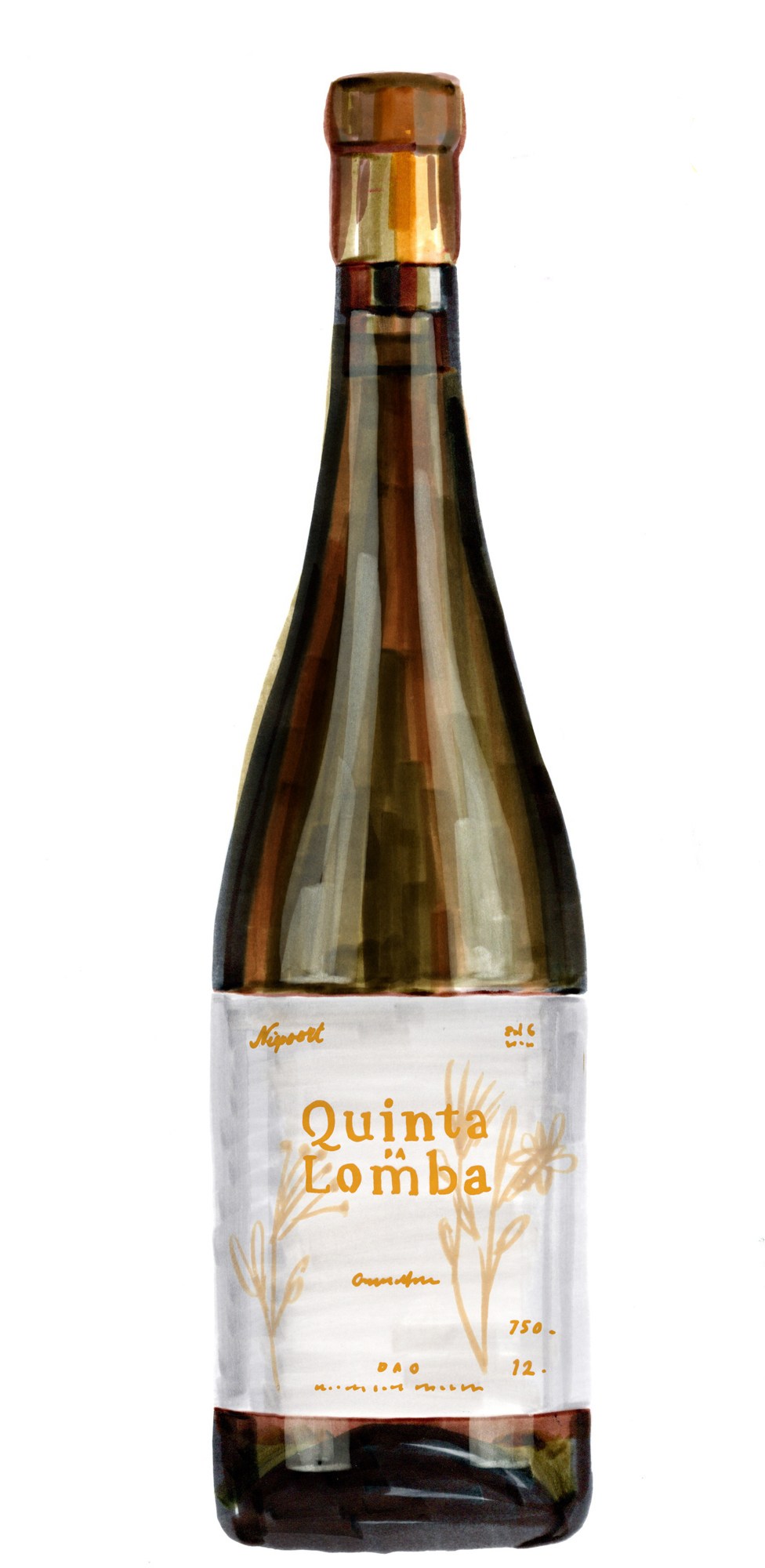 Bottle of Quinta da Lomba Garrafeira Branco 2016 wine by Niepoort