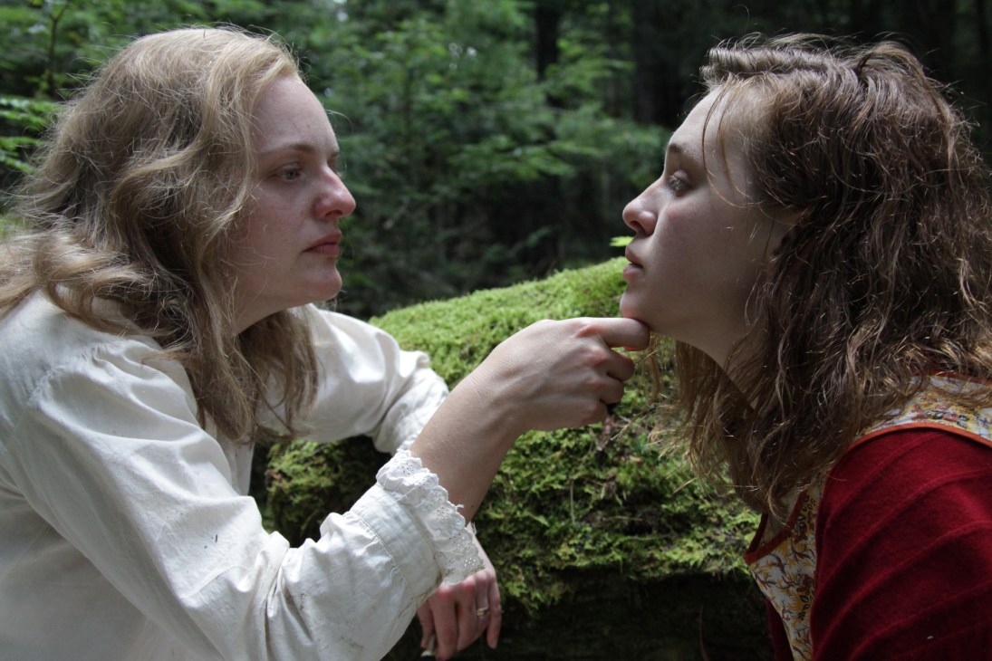 Elisabeth Moss and Odessa Young in a scene from Shirley, a film about author Shirley Jackson