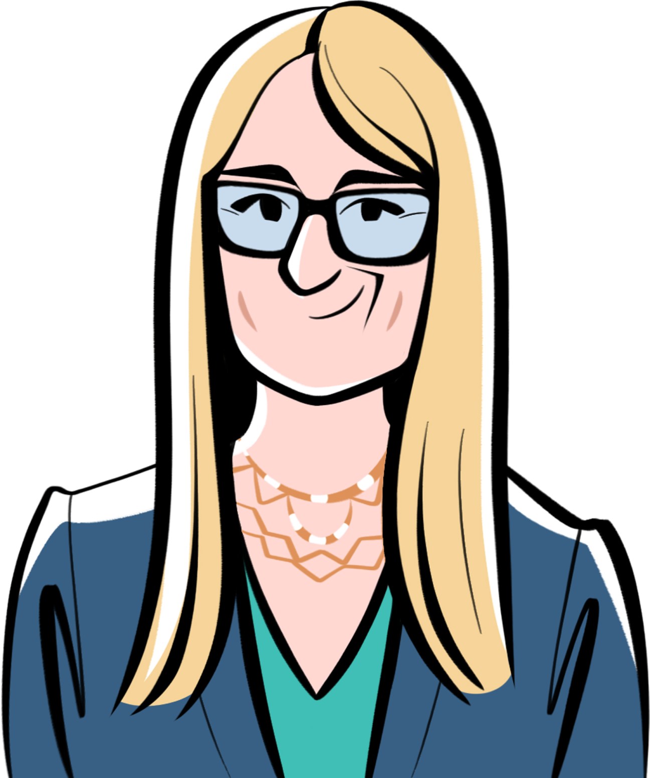 Kathryn Cramer Brownell, associate professor and historian, wearing glasses and professional attire