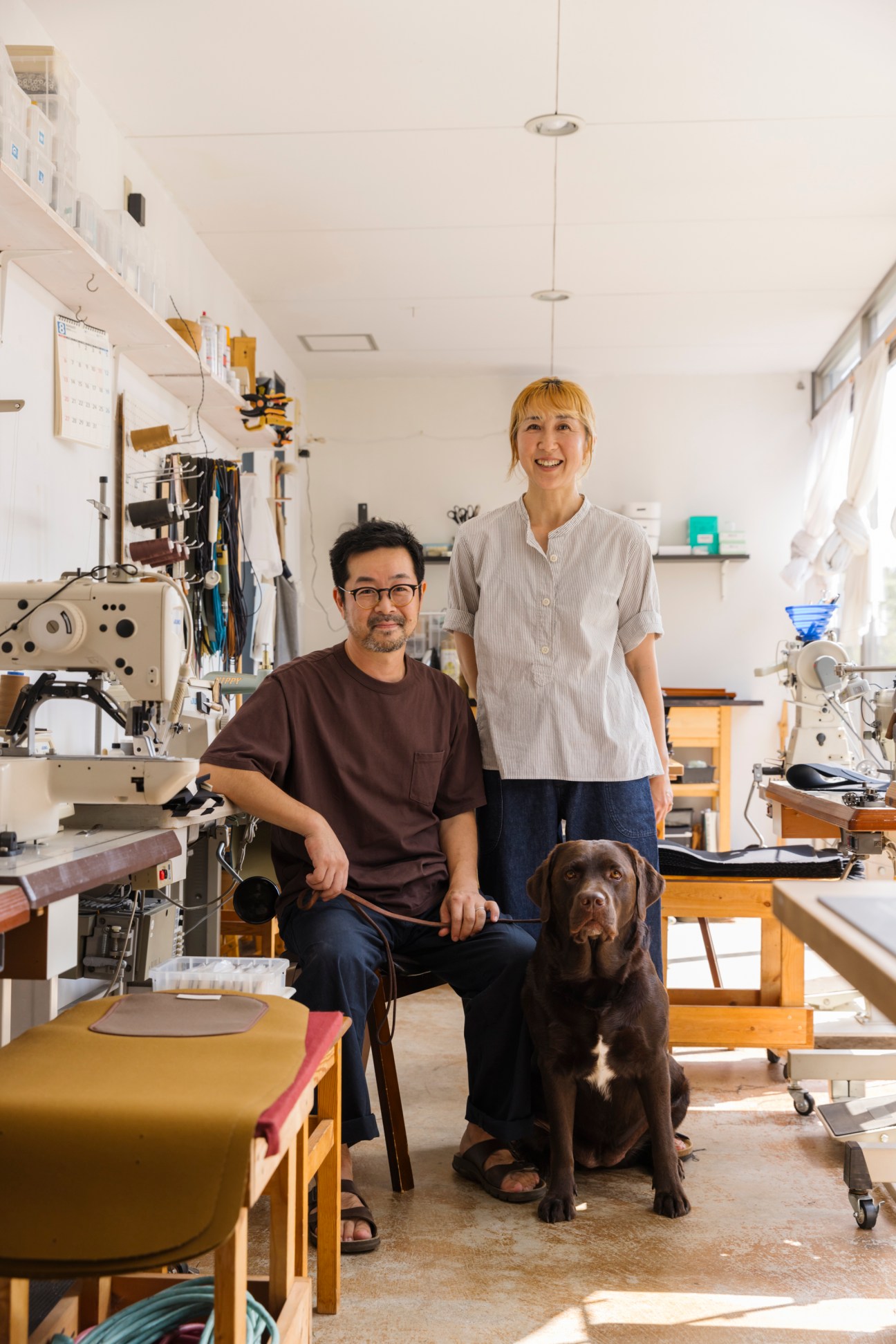 Founder Manabu Okada and his wife, Keiko