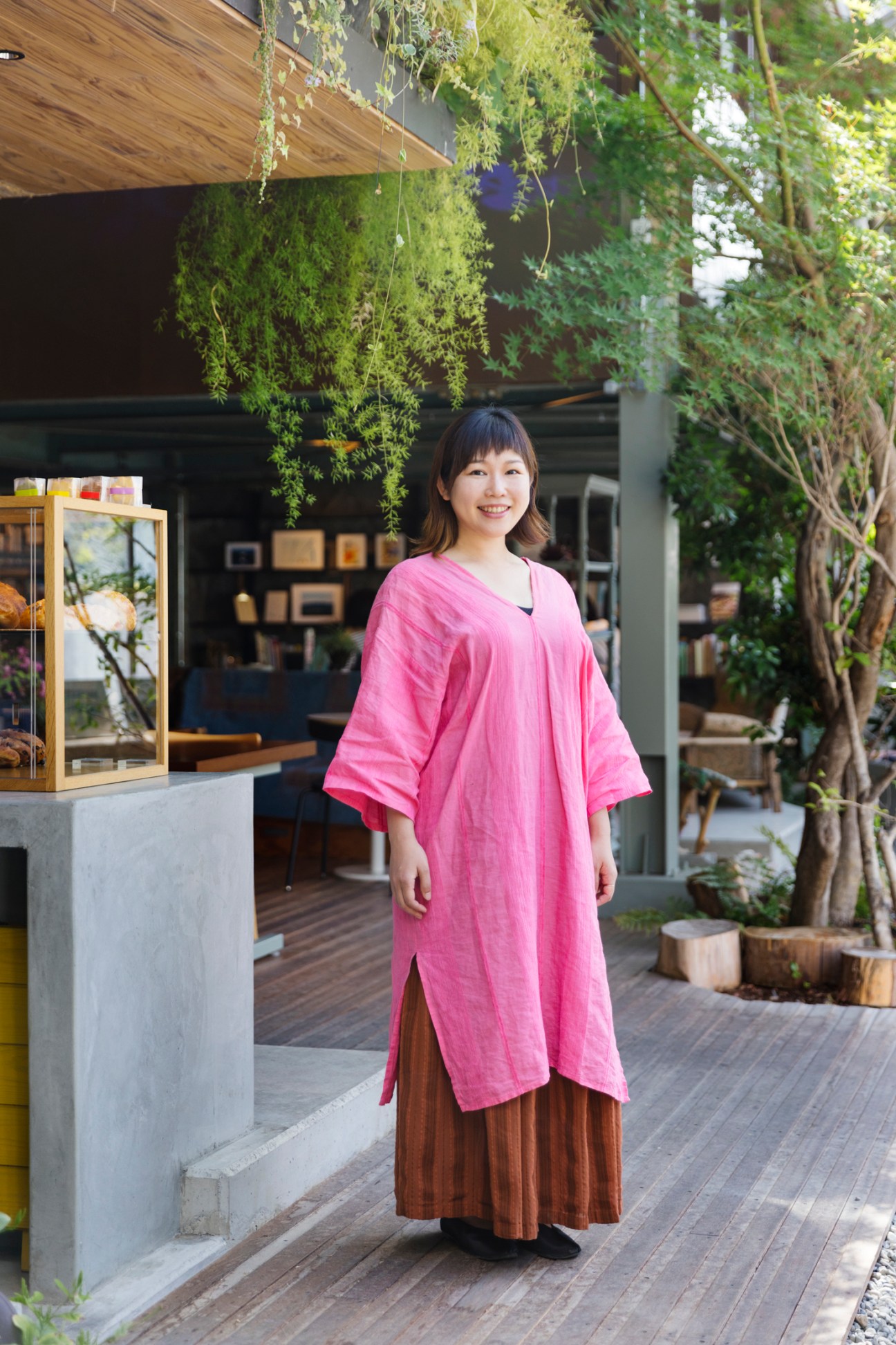 Portrait of Chiharu Taniguchi, founder of Minagarten development project