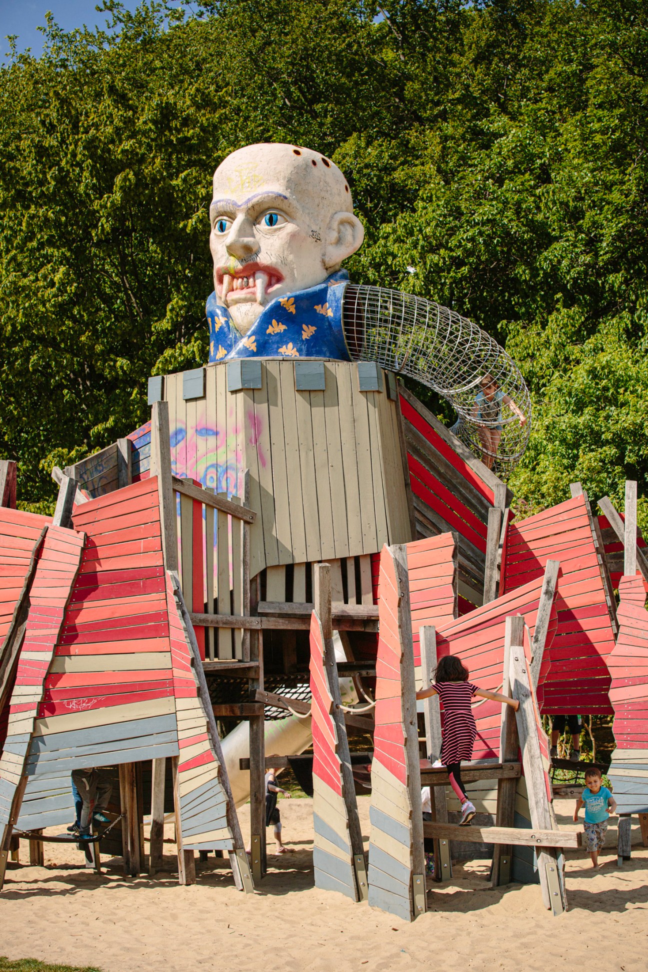 Nosferatu climbing frame at Europaspielplatz playground in Berlin