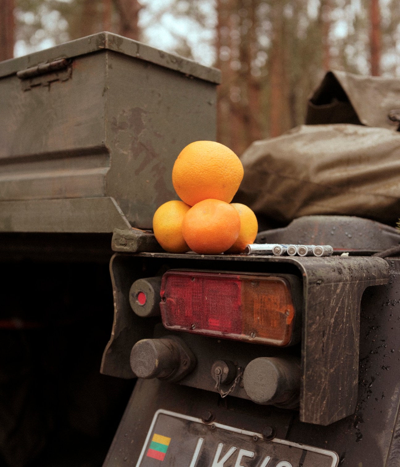 Lithuanian army vehicle in Strong Griffin exercise