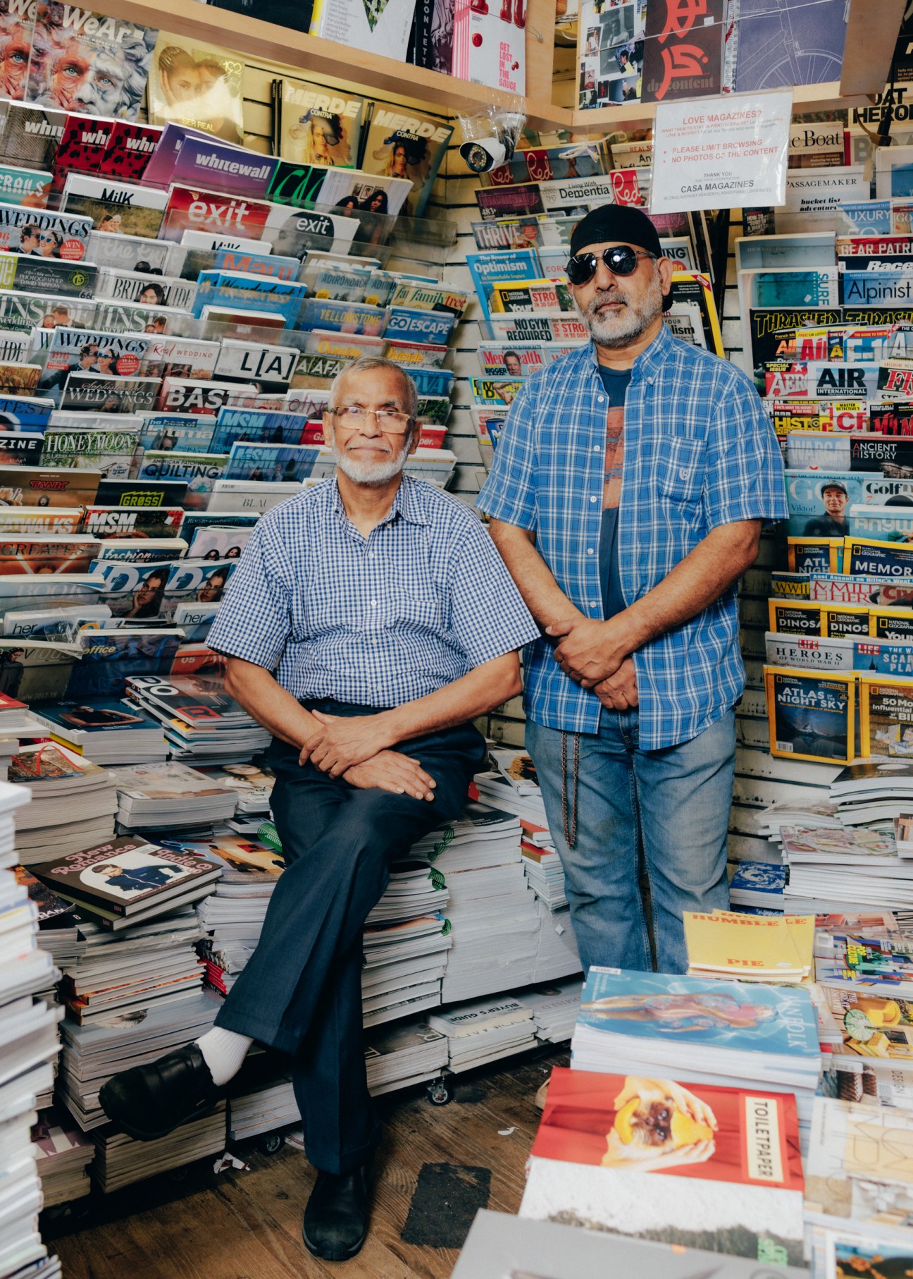Casa Magazines' Mohammed Ahmed (on left) and manager Syed Khalid Wasim