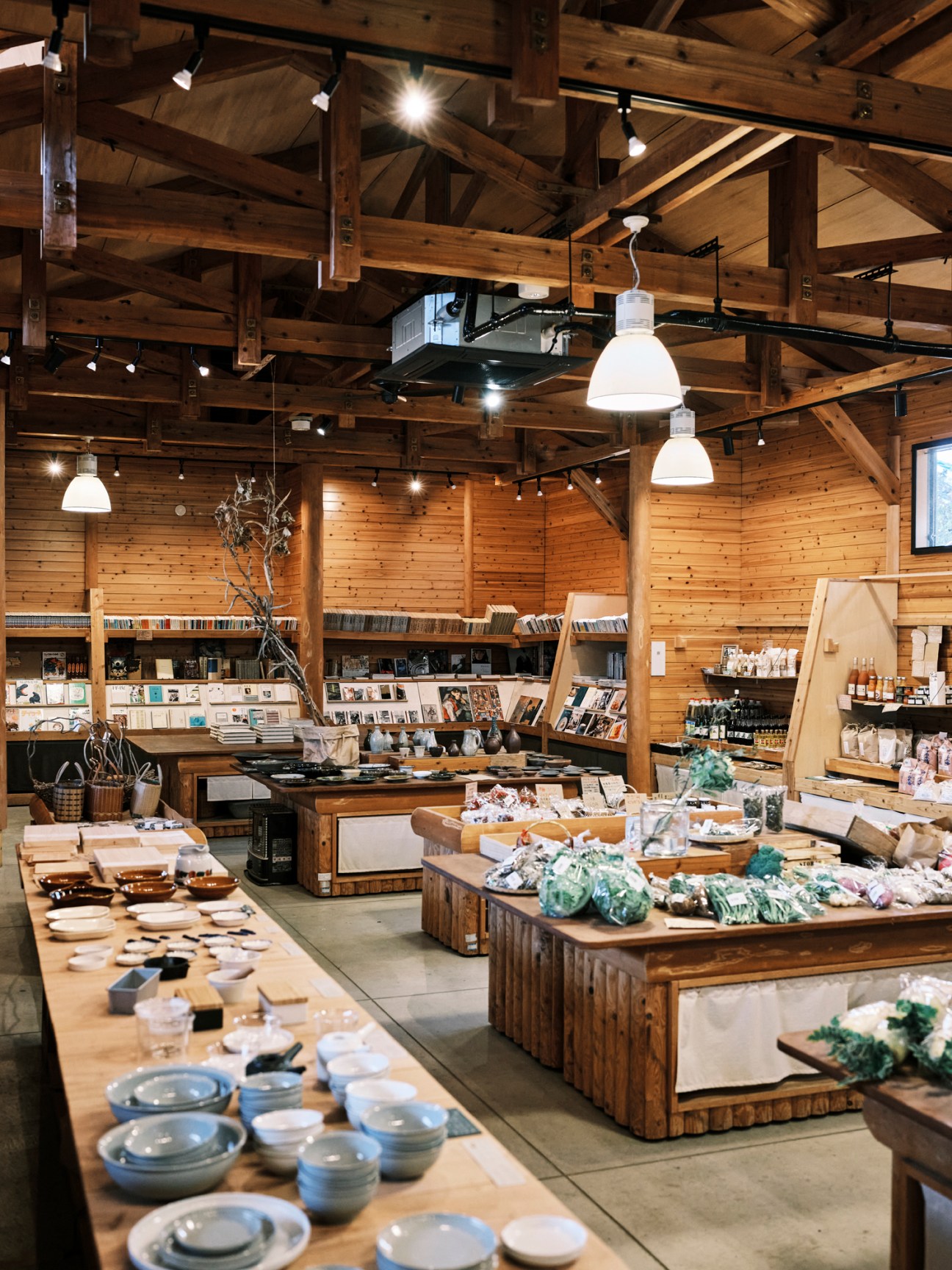 Exterior of Taneto organic food outlet with traditional Japanese architecture and signage