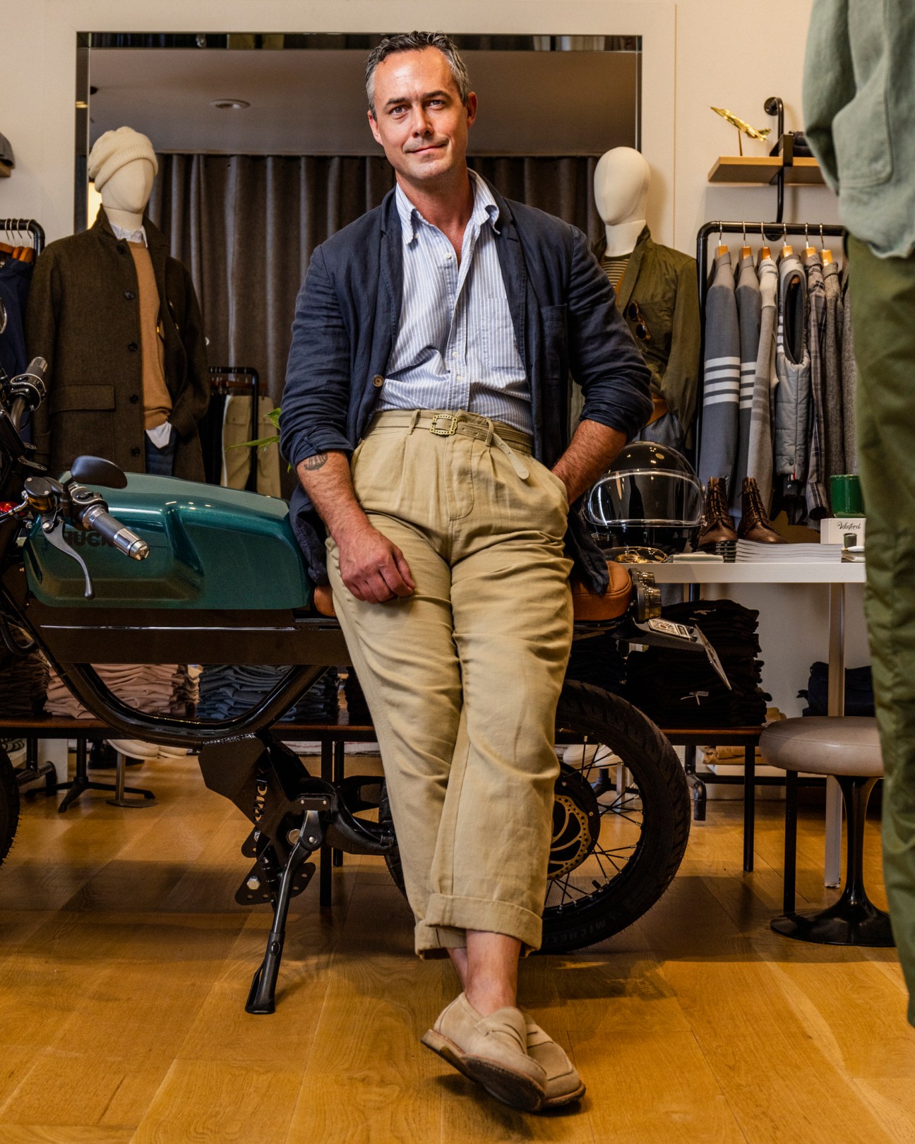 Jordan Moore at Tabor in their retail space