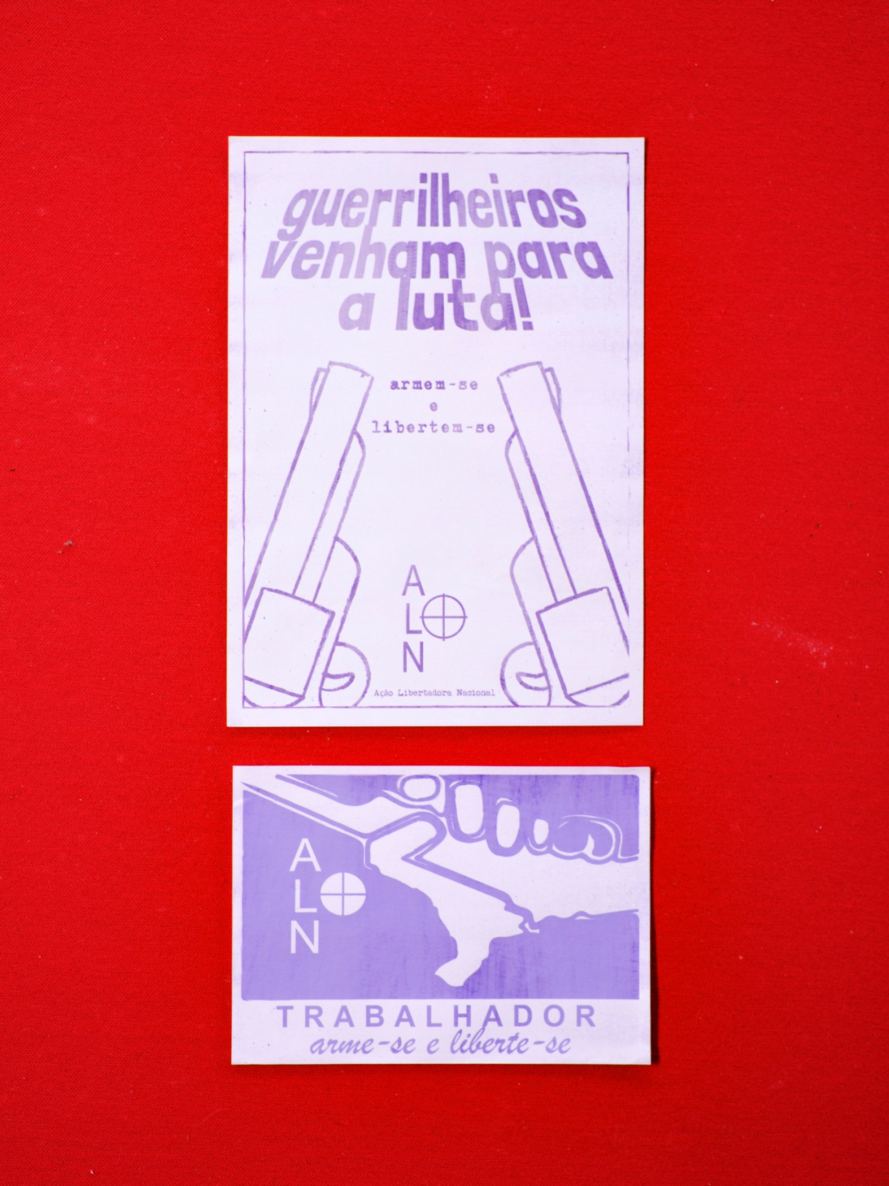 Revolutionary group flyers for 'Marighella'