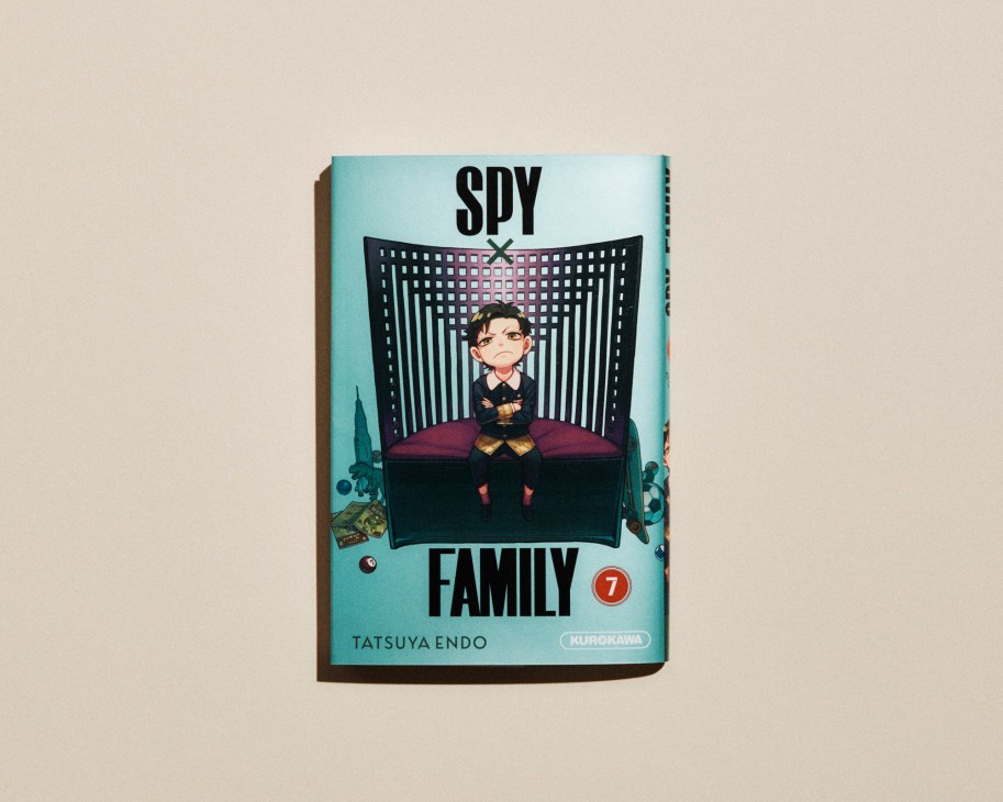 Manga volumes including Spy x Family displayed on a surface