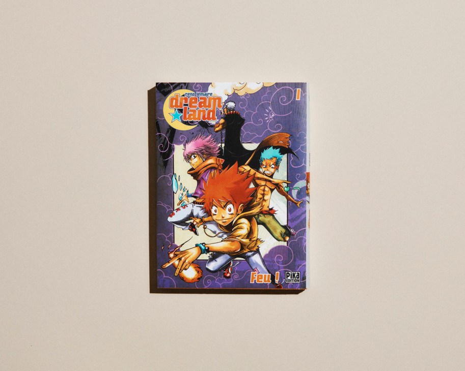 Selection of manga books displayed including Dream Land volume 1