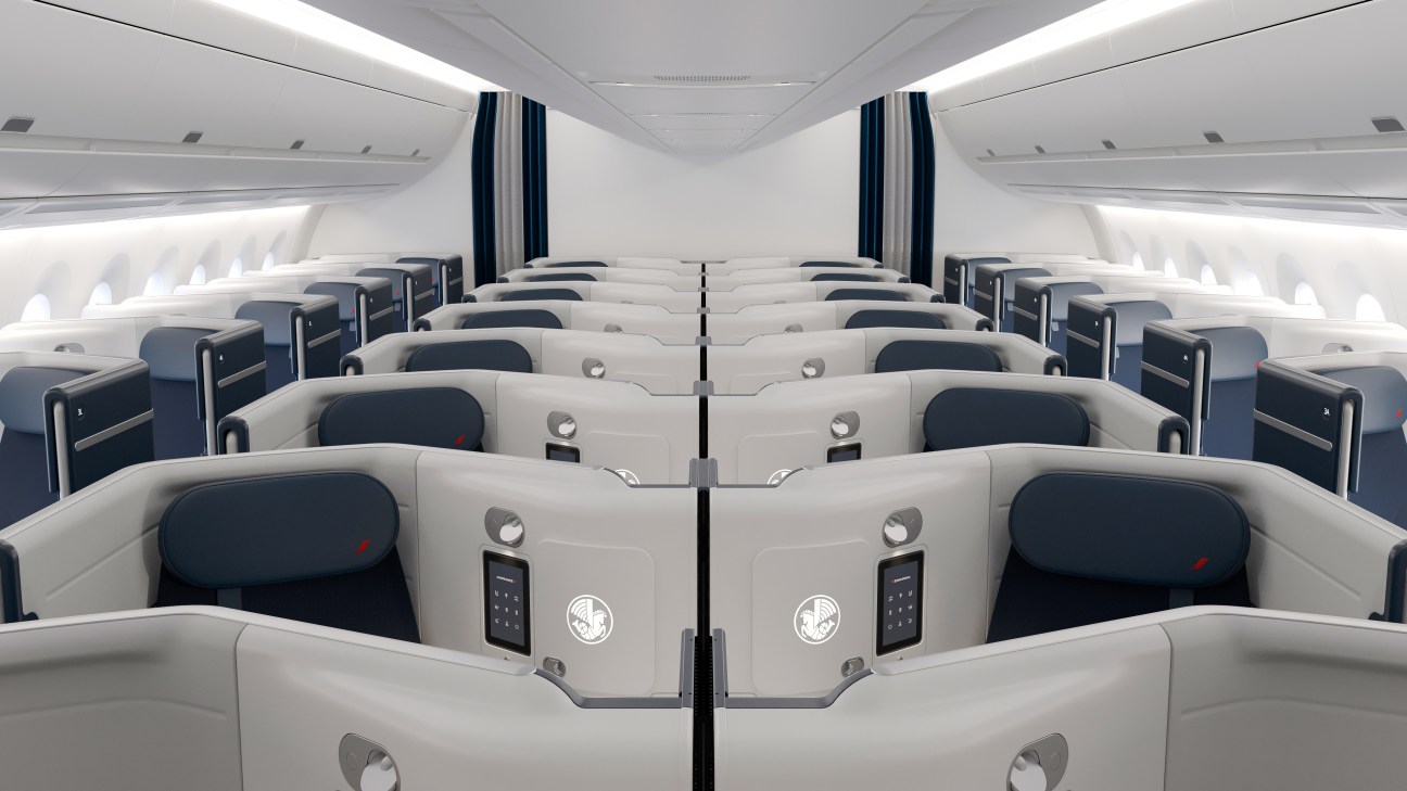 new Air France A350 interior