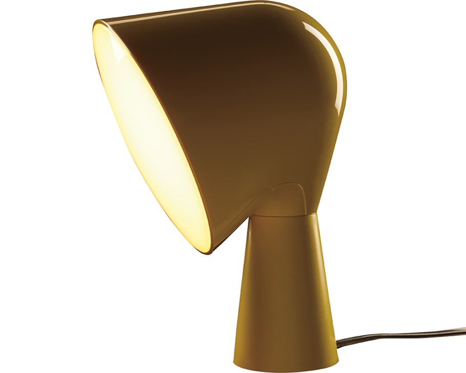 Foscarini table lamp by Ionna Vautrin with soft dimmable beam and brass finish