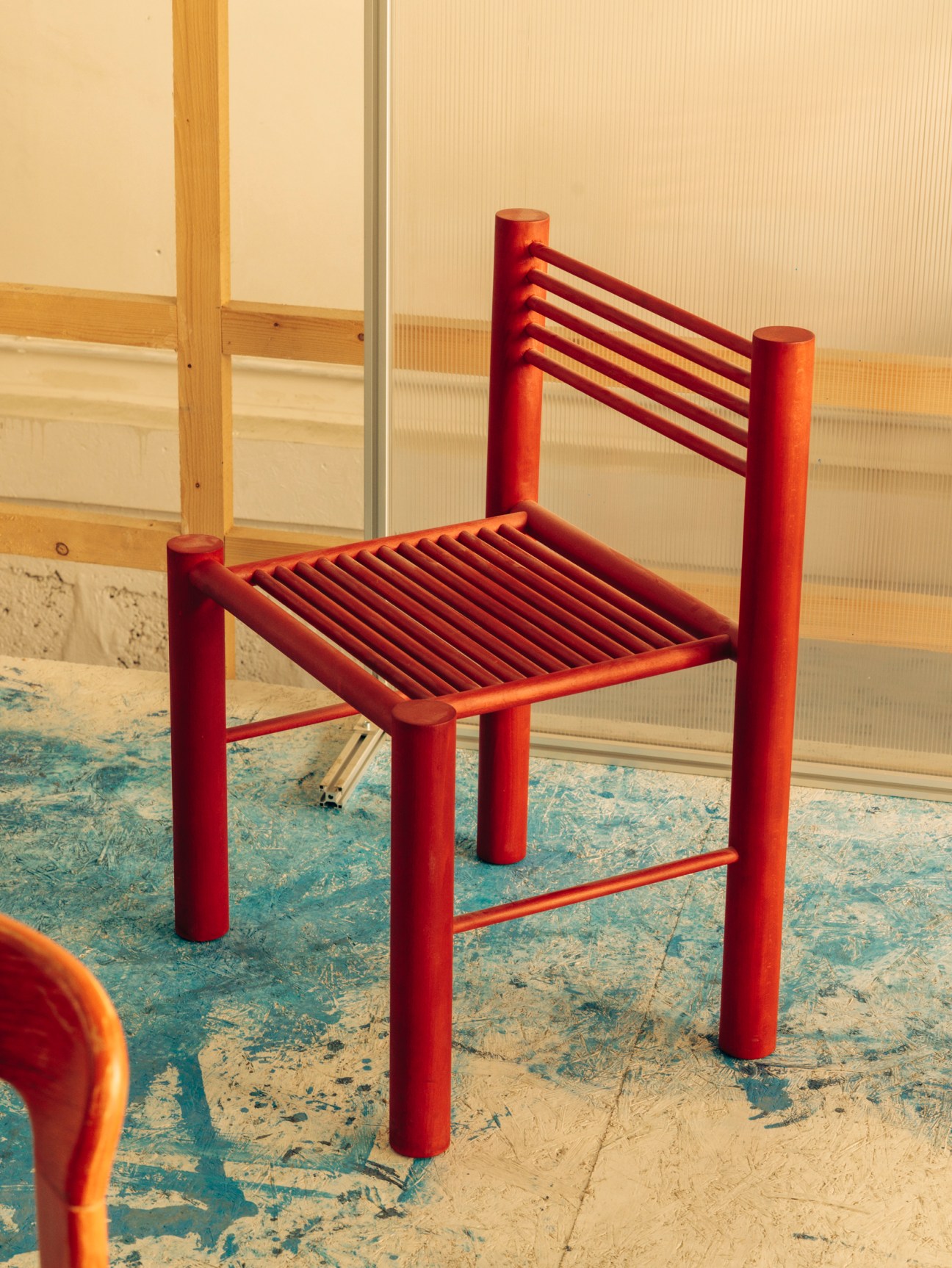 Frederik Fialin's metal chair