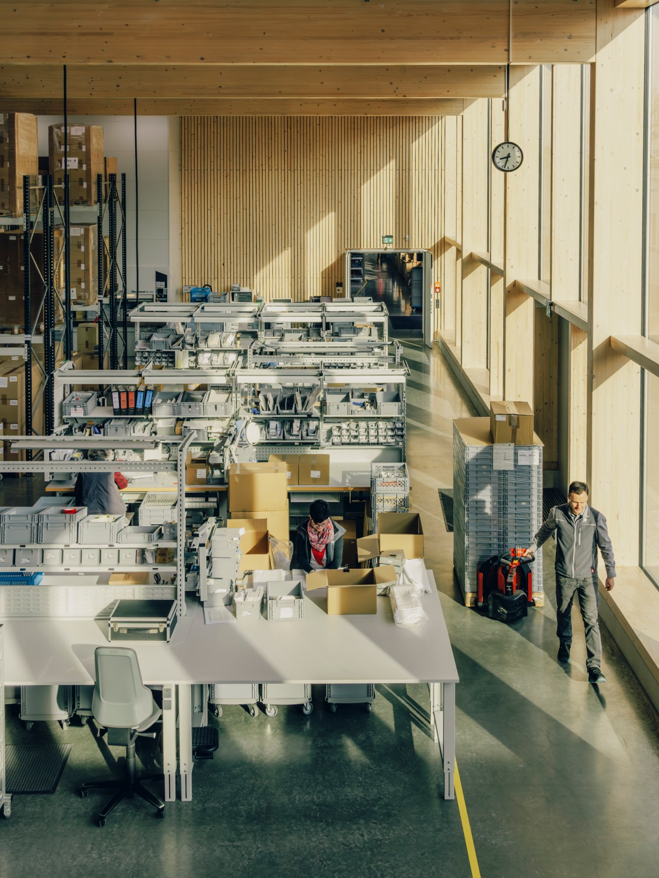 interior of a manufacturing hub