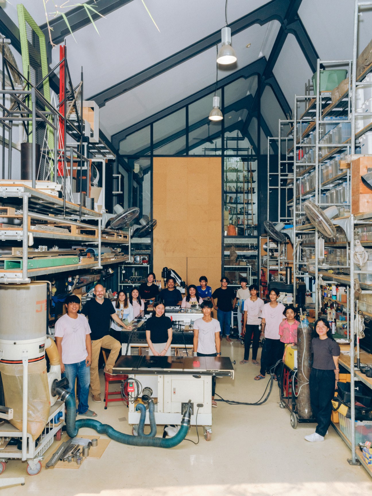 design team in a factory