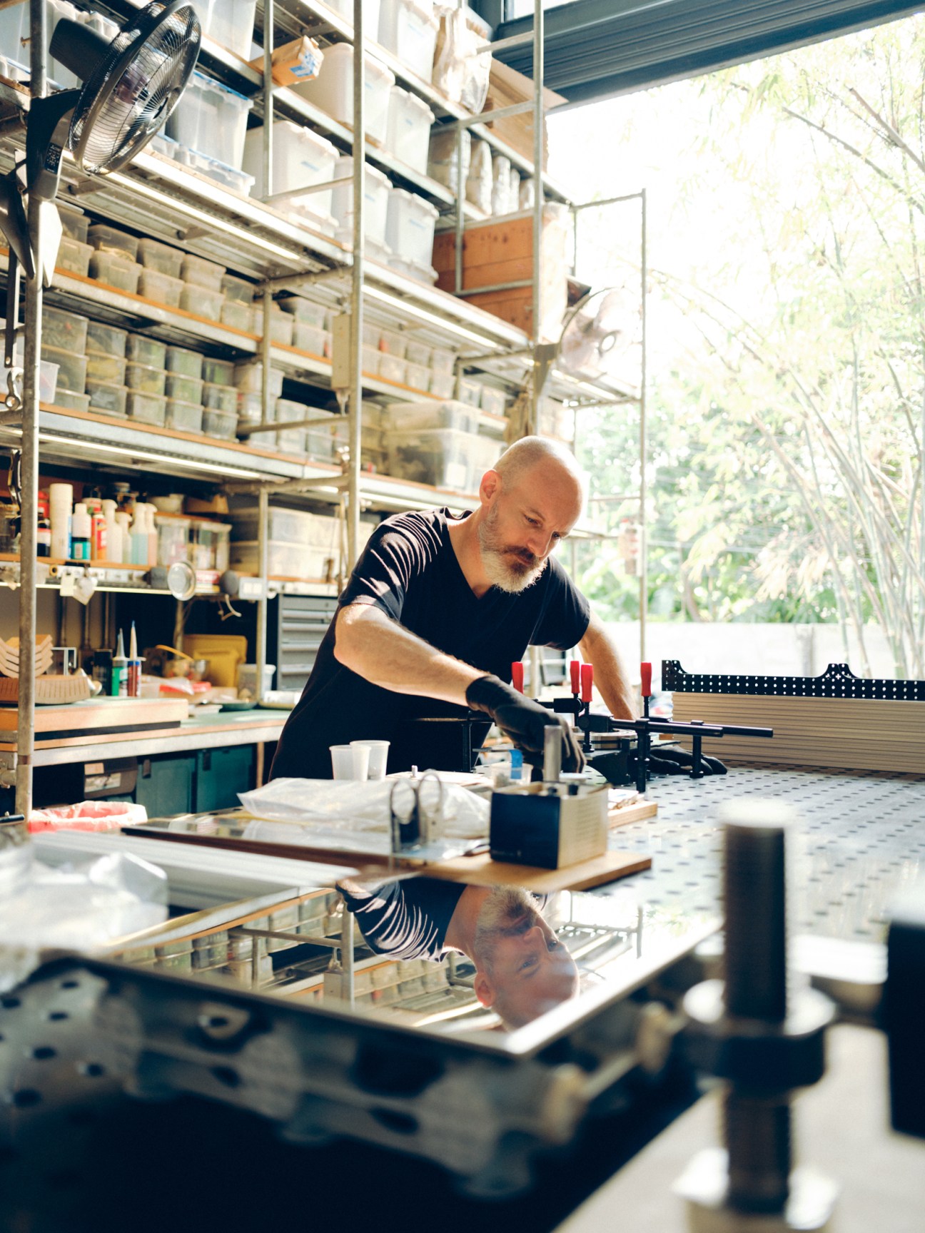 at the workshop